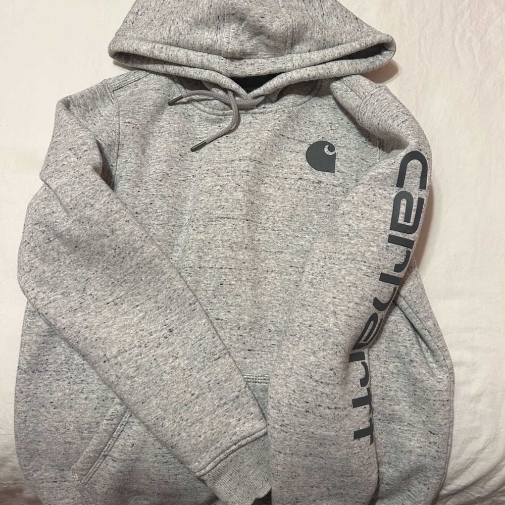 Woman’s Carhartt Heather Gray Relaxed Fit Hoodie